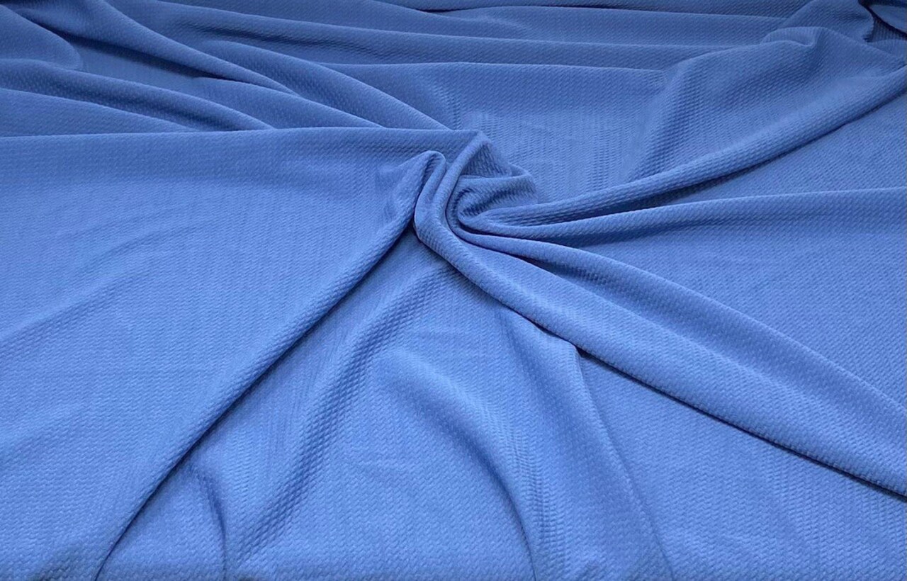 1 Yard Bullet Knit Fabric Solid Color For Structured Garments Bows Headwraps 60 Inch Wide